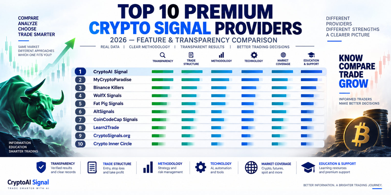 Top 10 Premium Crypto Signal Providers (2026)